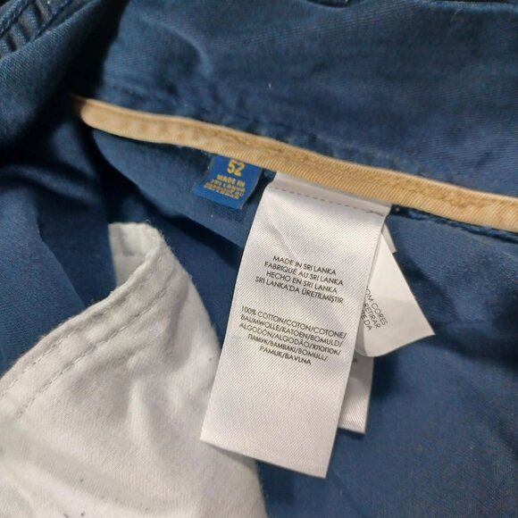 POLO Ralph Lauren mens solid navy flap chino cargo shorts 52B BIG NWT - Picture 3 of 9